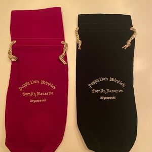 Pappy Van Winkle Red and Black 20 & 23 Year bags